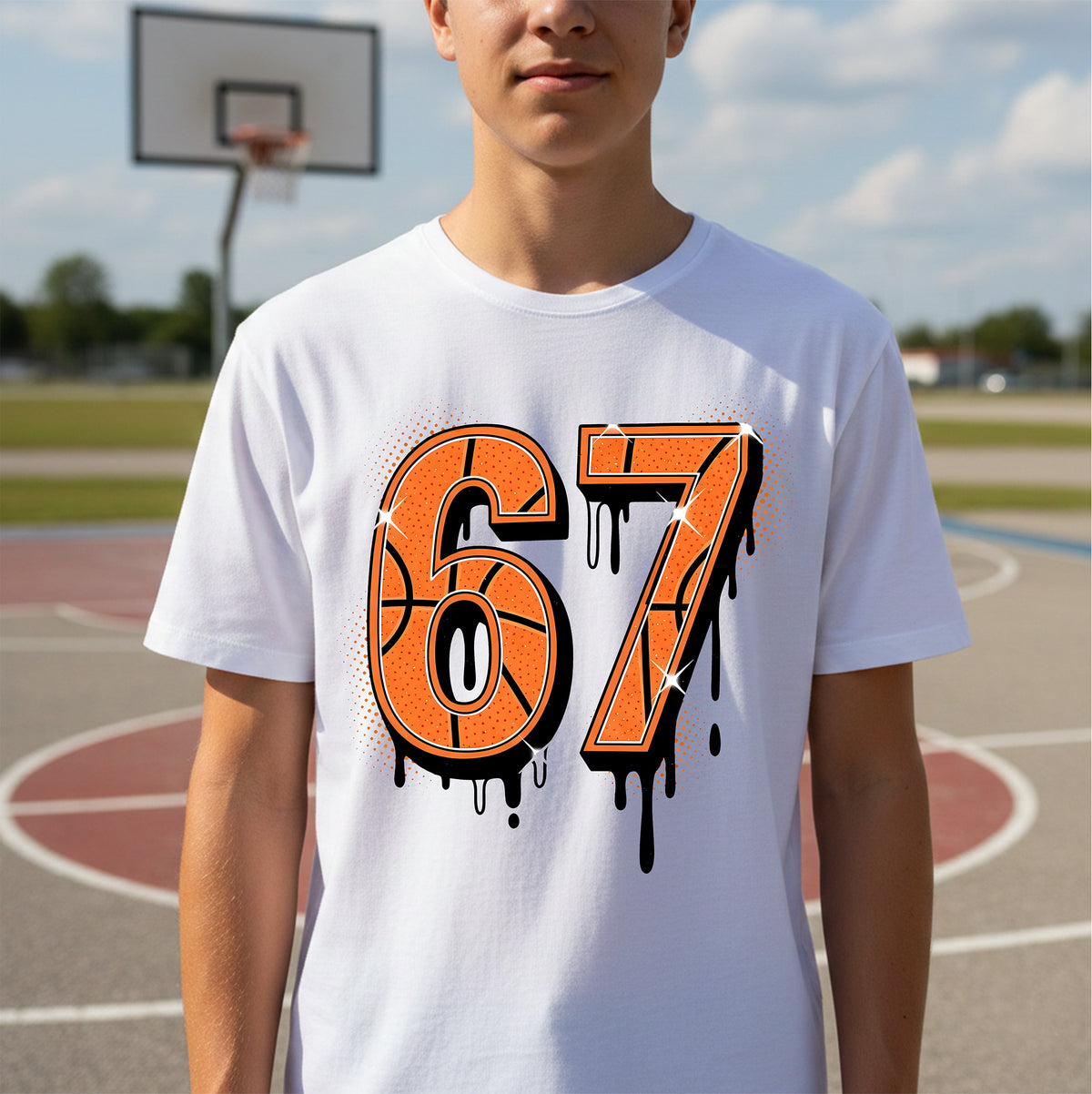 🏀🔥 Court King: Dripping Basketball Number 