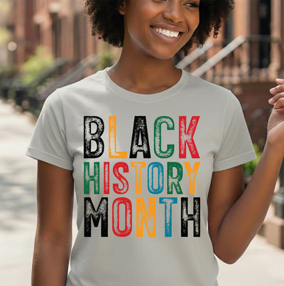 🎨 Wear the Message: Black History Month Distressed DTF Transfer!