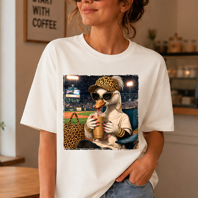 Glam Ball Park Mama Goose & Raccoon Baseball Mom DTF Transfers | Ready to Press Graphic Set