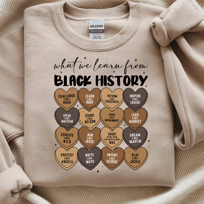 ✨ Lessons in Love & Legacy: The Black History Heart Candies DTF Transfer!