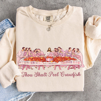 Thou Shalt Peel Crawfish Last Supper Ready to Press