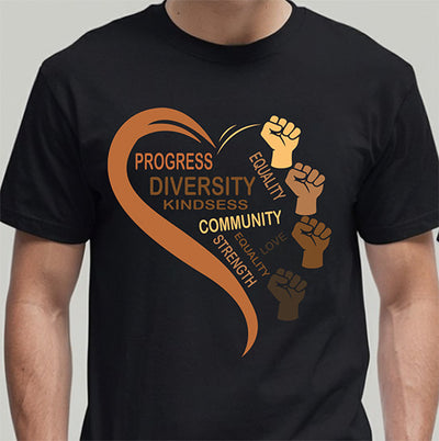 ✨ Unity in Every Heart: The Diversity & Community Heart DTF Transfer!