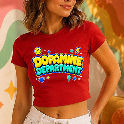 Dopamine Department Y2K Retro DTF Transfer | Ready to Press Trendy Graphic