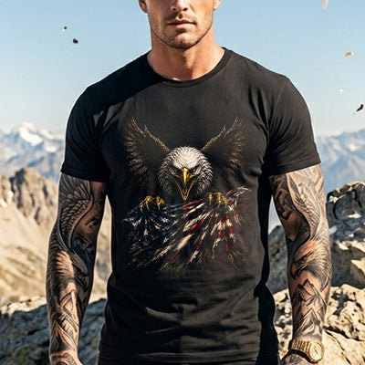 Eagle Guardian of Liberty DTF Transfer | Ready to Press Patriotic Graphic