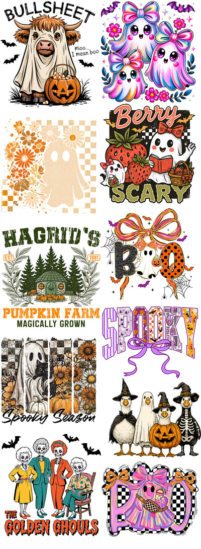 🎃 Spooky Squad 👻 DTF Gang sheet Heat Transfer