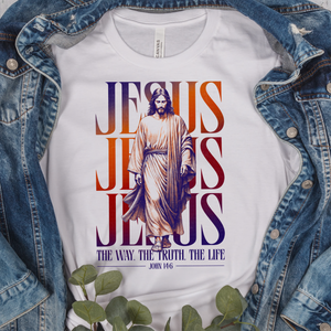 Jesus: The Way, The Truth, The Life – Direct to Film (DTF) Transfer