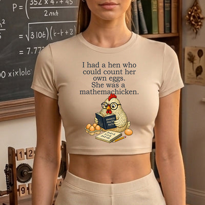Mathemachicken Funny Farm Animal DTF Transfer | Ready to Press Pun Graphic