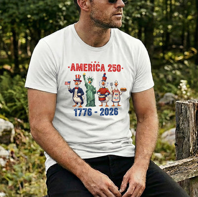 🦆 Honk if You Love Liberty: The Silly Geese America 250 DTF Transfer!