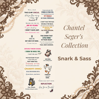 Sarcastic Vibes 22x60" DTF Gang Sheet | Funny Quotes & Sassy Animals Ready to Press Transfer