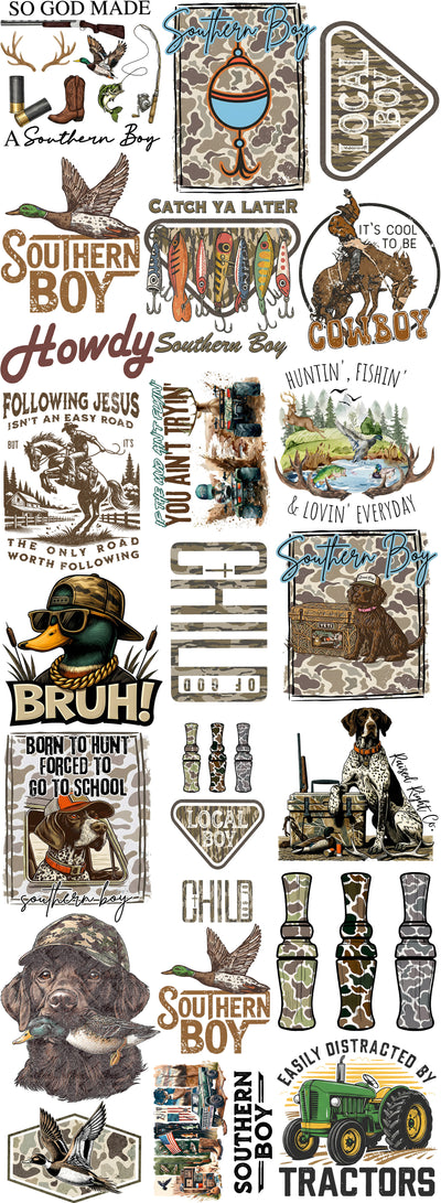 Camo Crew Kids DTF Gang Sheet | Pre made gang sheet