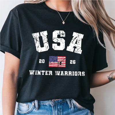 ❄️ Go for Gold: The USA Winter Warriors 2026 DTF Transfer!