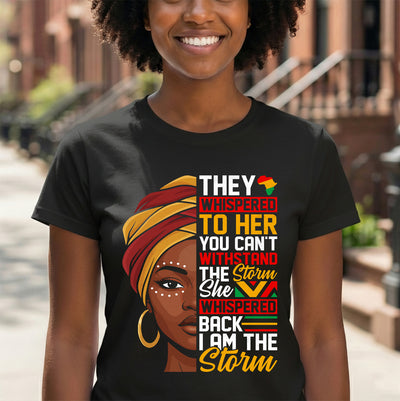 ✨ Unyielding Strength: The "I Am The Storm" Heritage DTF Transfer!