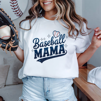 ⚾ Diamonds & Dreams: The Glitter Baseball Mama DTF Transfer!